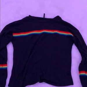 gray shirt with rain stripes